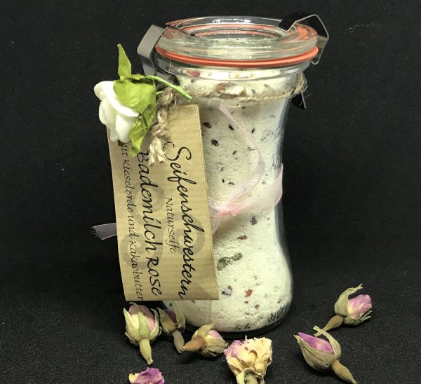 Bademilch Rose